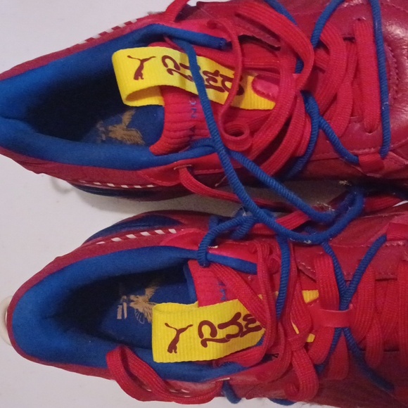 Puma North America red,blue,yellow mens size u.s. 14 pre owned - Picture 2 of 8